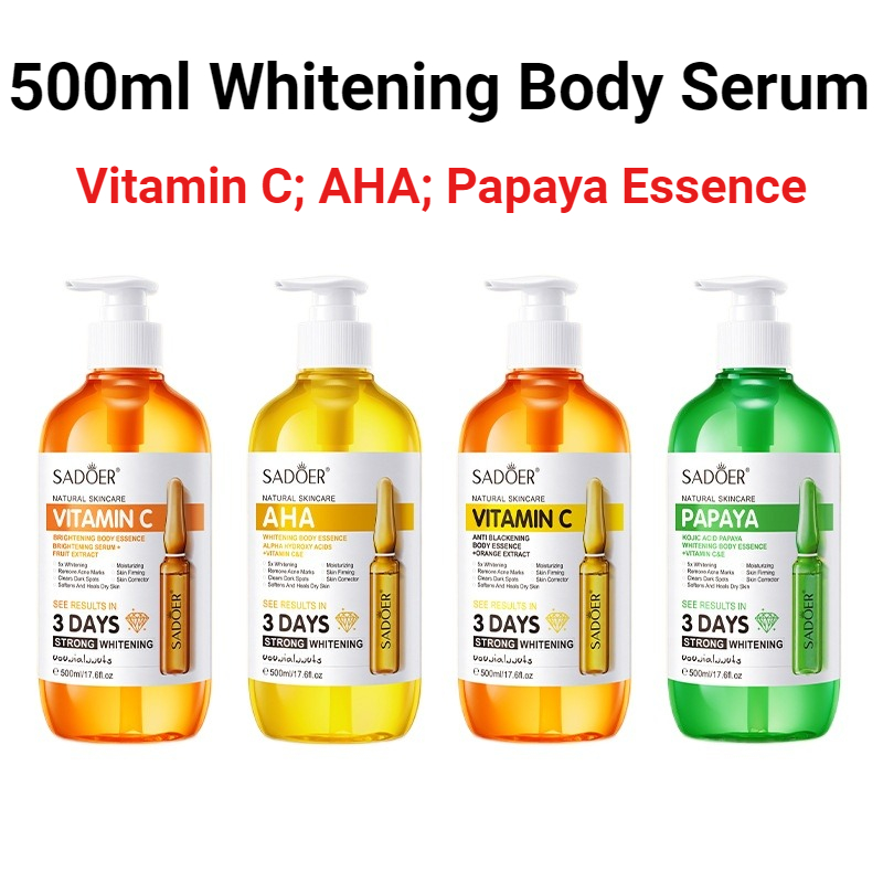 Hyaluronic Acid Facial Serum - SADOER AHA Wybielająca Esencja do Ciała