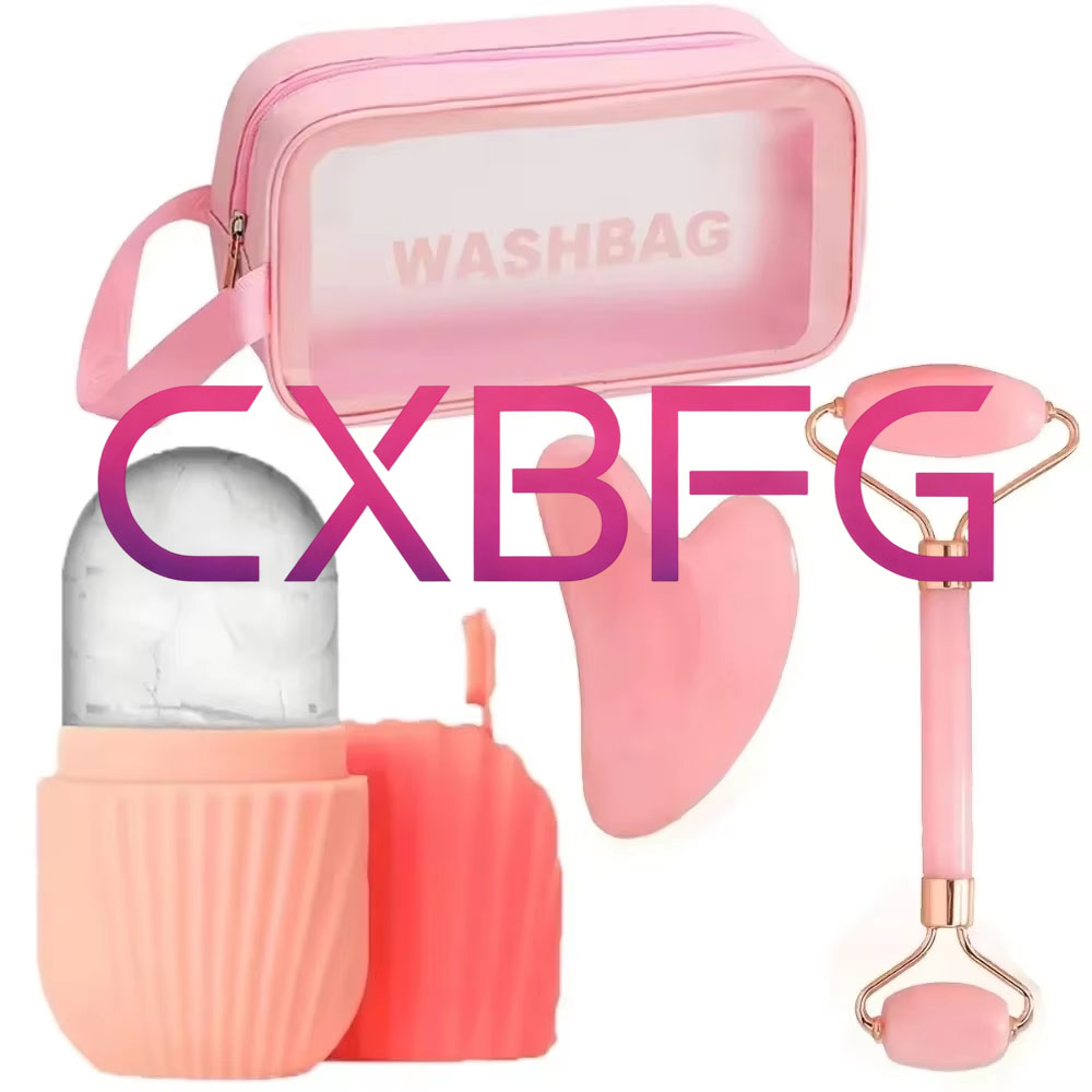 Face Ice Roller Puffiness - 4/1 szt. Zestaw do masażu twarzy: