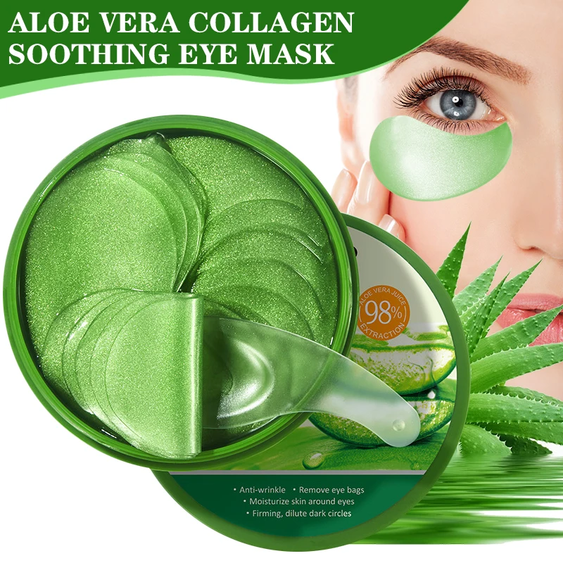 Collagen Under Eye Patches - 60szt Aloe Vera Collagen Eye Mask