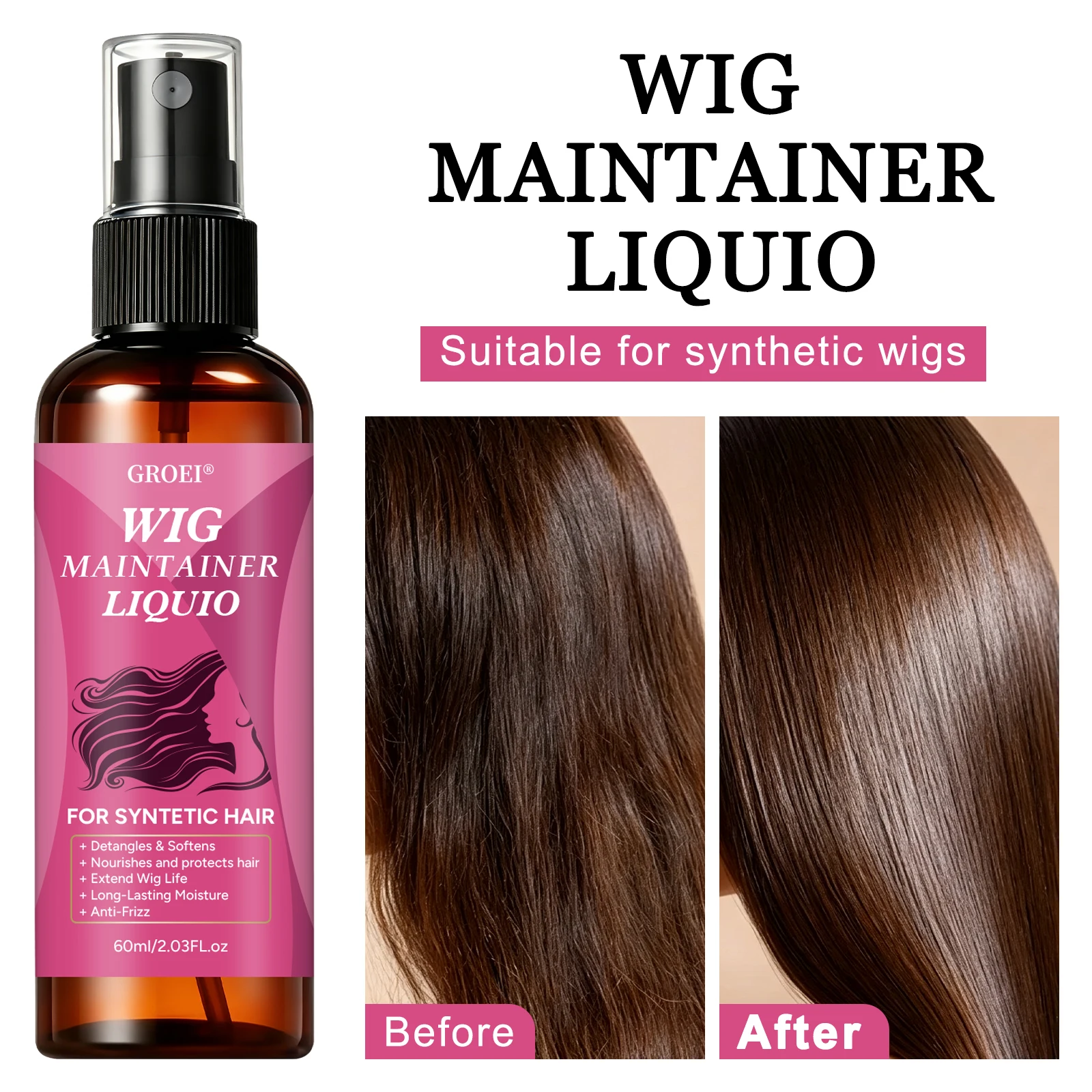 Hair Care - GROEI Spray przeciw puszeniu się włosów