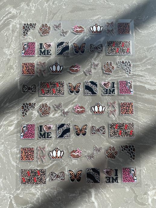 Nail Art - Mini Naklejki PVC z Wzorami Kawaii,