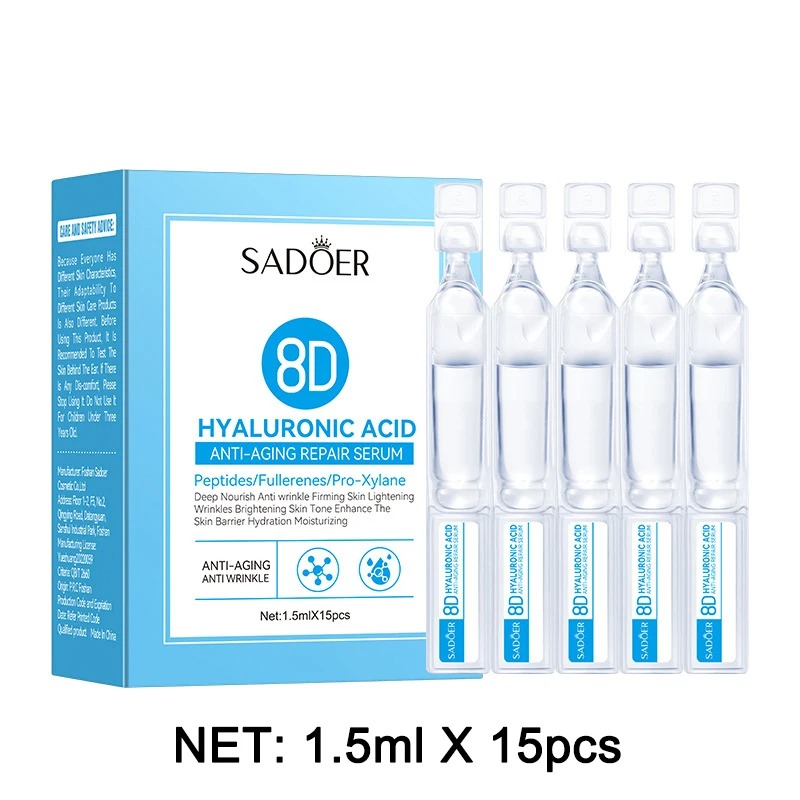 Hyaluronic Acid Facial Serum - 1 Opakowanie 15 Sztuk Esencja do