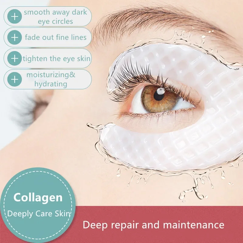 Collagen Under Eye Patches - Plastry na zmarszczki pod oczami, ujędrniające,