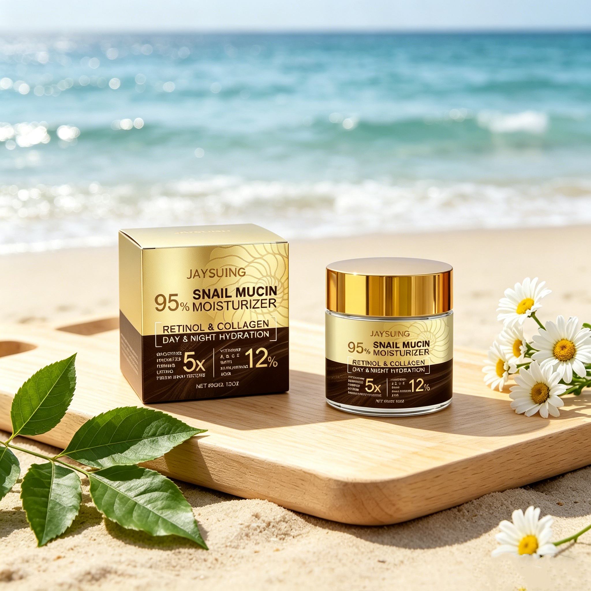 Retinol Anti Wrinkle Cream - 95% Nawilżający krem z muśliną ślimaka