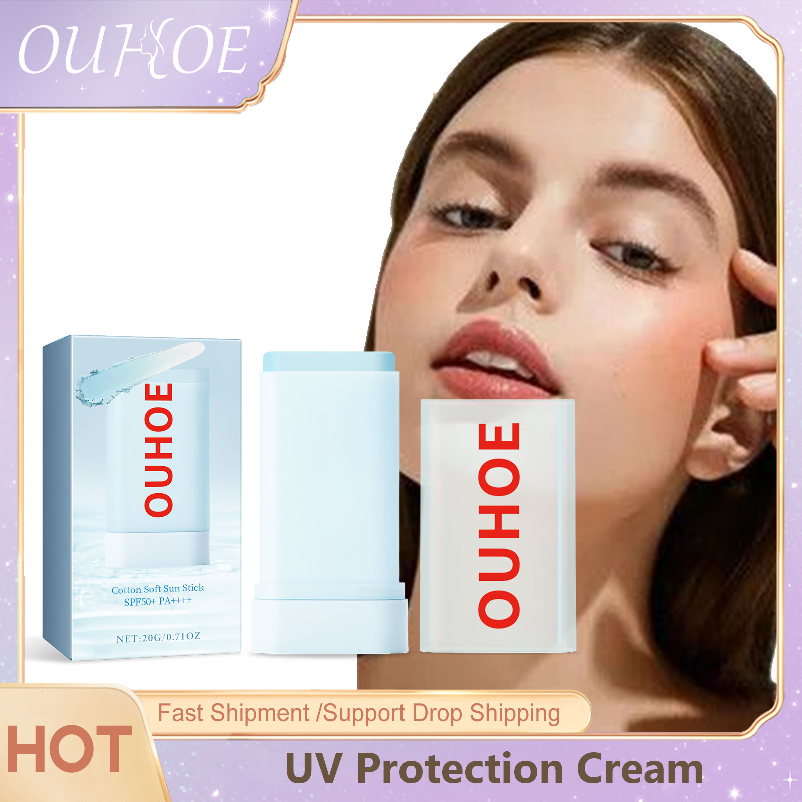 Spf 50 Waterproof Sunscreen - OUHOE krem chroniący przed promieniowaniem UV