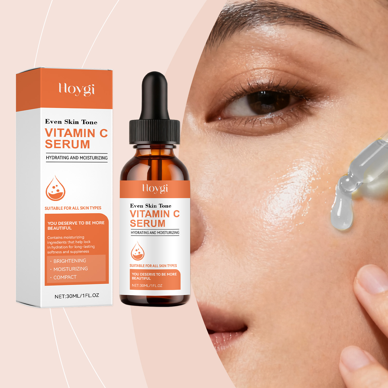 Hyaluronic Acid Facial Serum - Serum z Witaminą C do Twarzy
