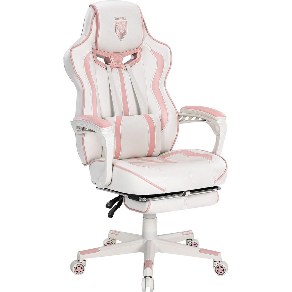 Massage - Ergonomiczne krzesło gamingowe z wysokim oparciem,