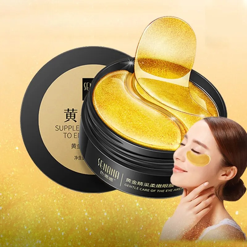Collagen Under Eye Patches - 60 sztuk złota nawilżająca maska na