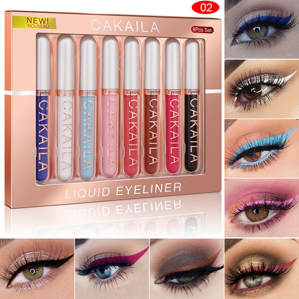 Zestaw 8 kolorowych wodoodporn – Waterproof Liquid Eyeliner Pen recenzja i cena