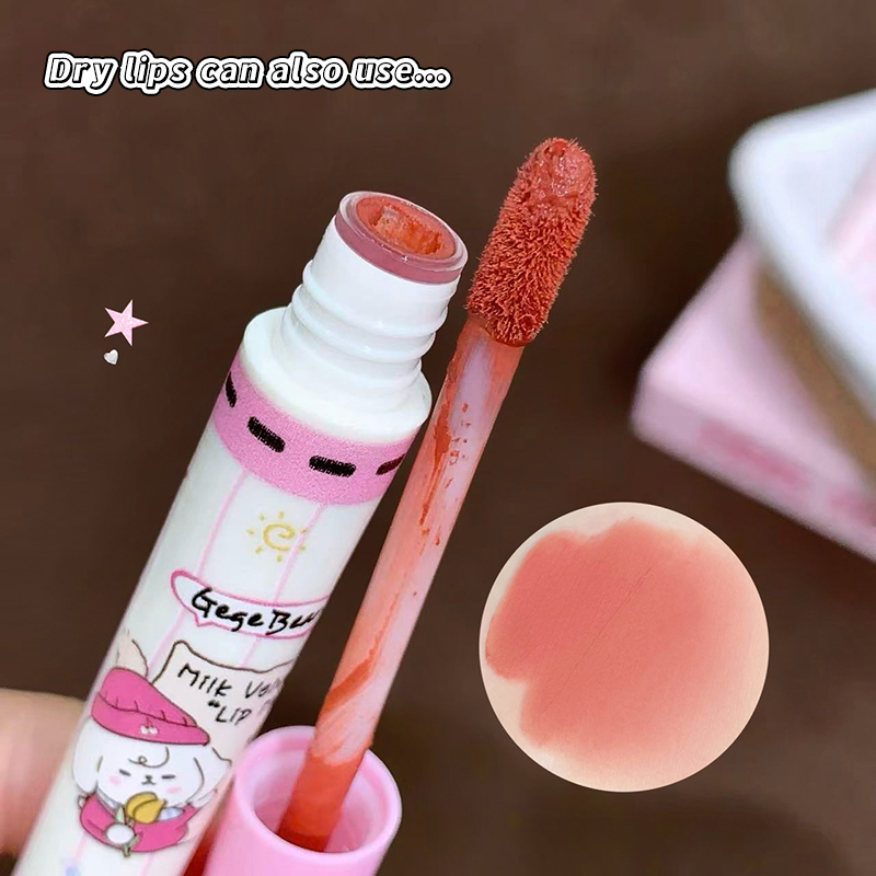 Zestaw Gege Bear 6 szt. aksami – Matte Velvet Lip Tint Long Lasting recenzja i cena