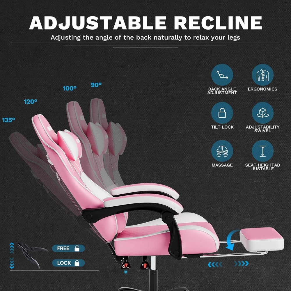 Ergonomiczne krzesła gamingowe – Massage recenzja i cena