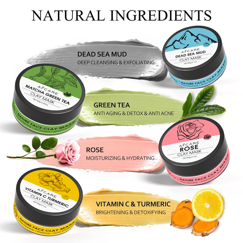 4-częściowy zestaw glinianych  – Green Tea Cleansing Clay Mask recenzja i cena