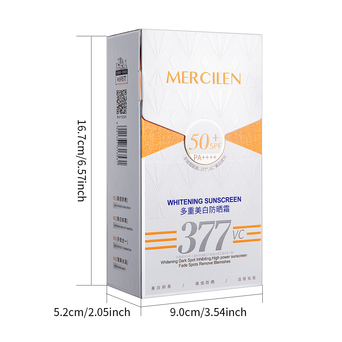 Mercilen Krem z filtrem przeci – Spf 50 Waterproof Sunscreen recenzja i cena