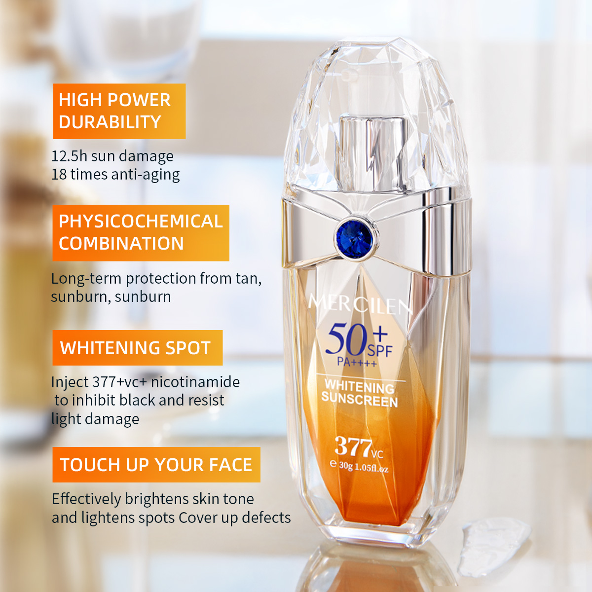 Mercilen Krem z filtrem przeci – Spf 50 Waterproof Sunscreen recenzja i cena