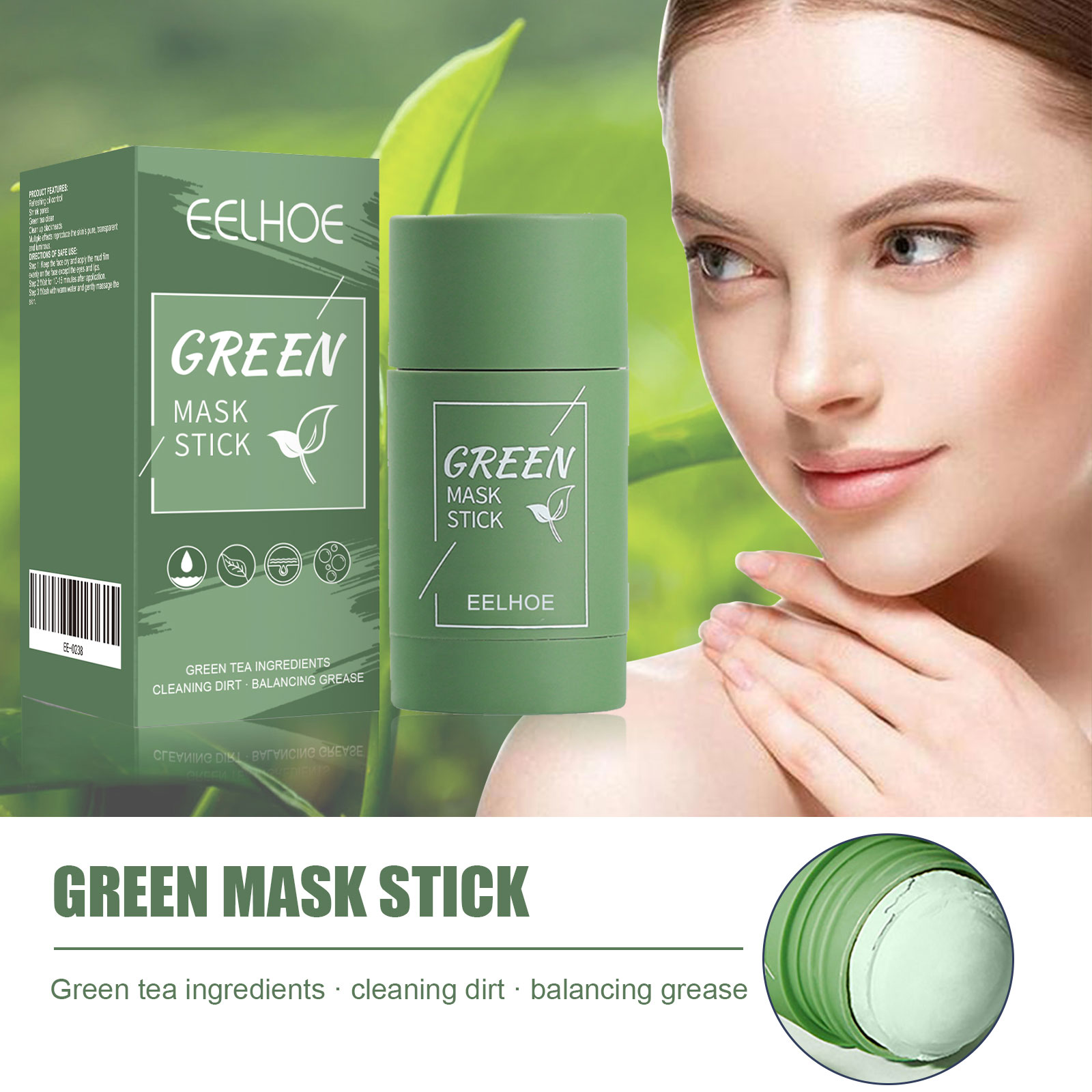 Maseczka w sztyfcie z zieloną  – Green Tea Cleansing Clay Mask recenzja i cena
