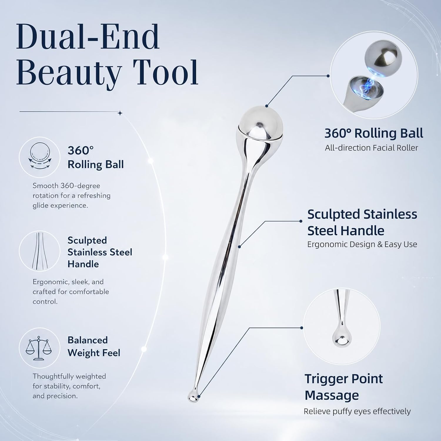 Metalowy roller do masażu twar – Face Ice Roller Puffiness recenzja i cena