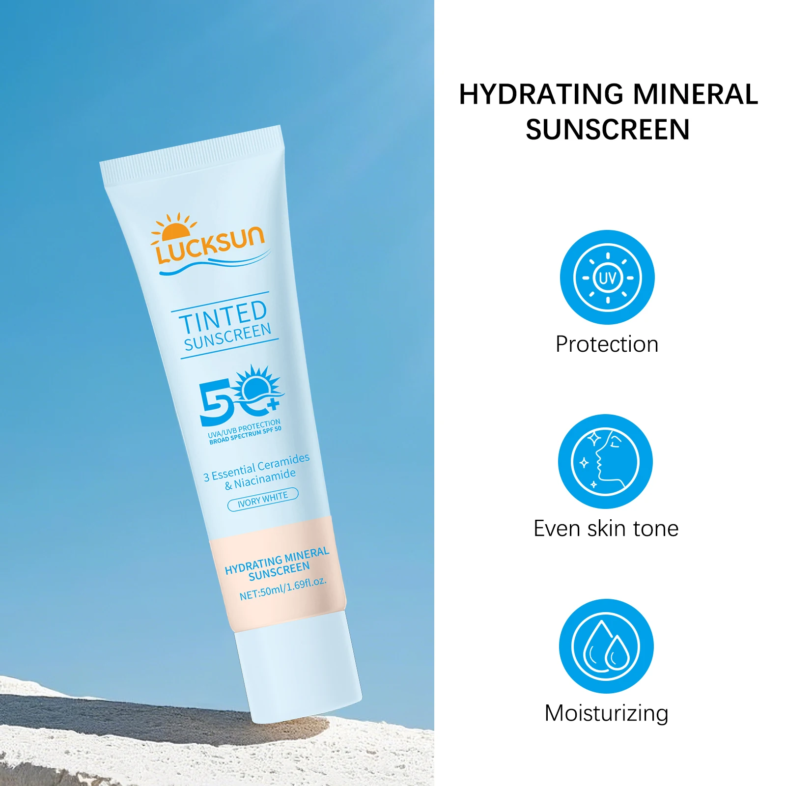 Krem przeciwsłoneczny SPF50+.  – Spf 50 Waterproof Sunscreen recenzja i cena