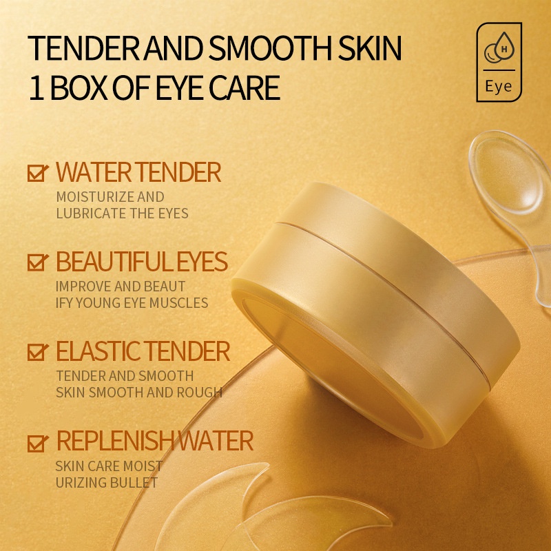 60 szt. Złoty kolagen awokado  – Collagen Under Eye Patches recenzja i cena