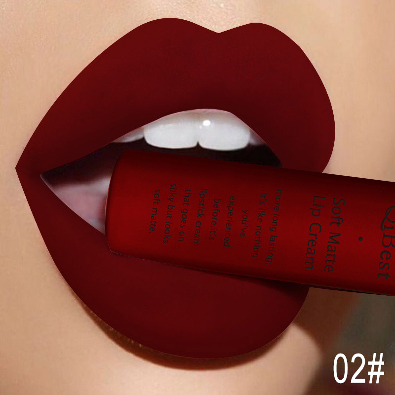 QIBEST seksowny aksamitny mato – Matte Velvet Lip Tint Long Lasting recenzja i cena