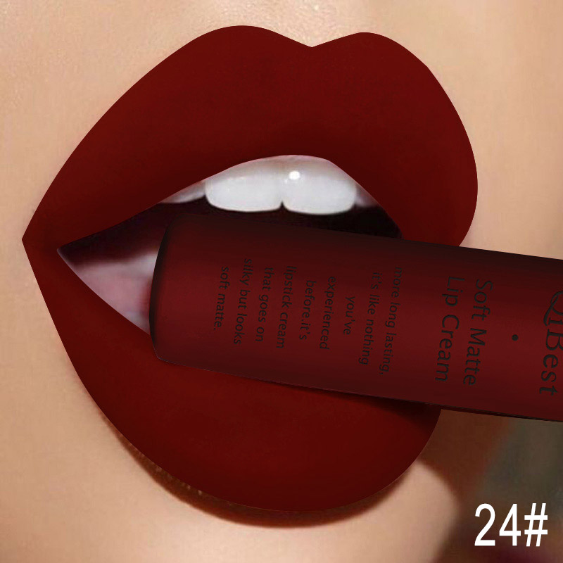 QIBEST seksowny aksamitny mato – Matte Velvet Lip Tint Long Lasting recenzja i cena