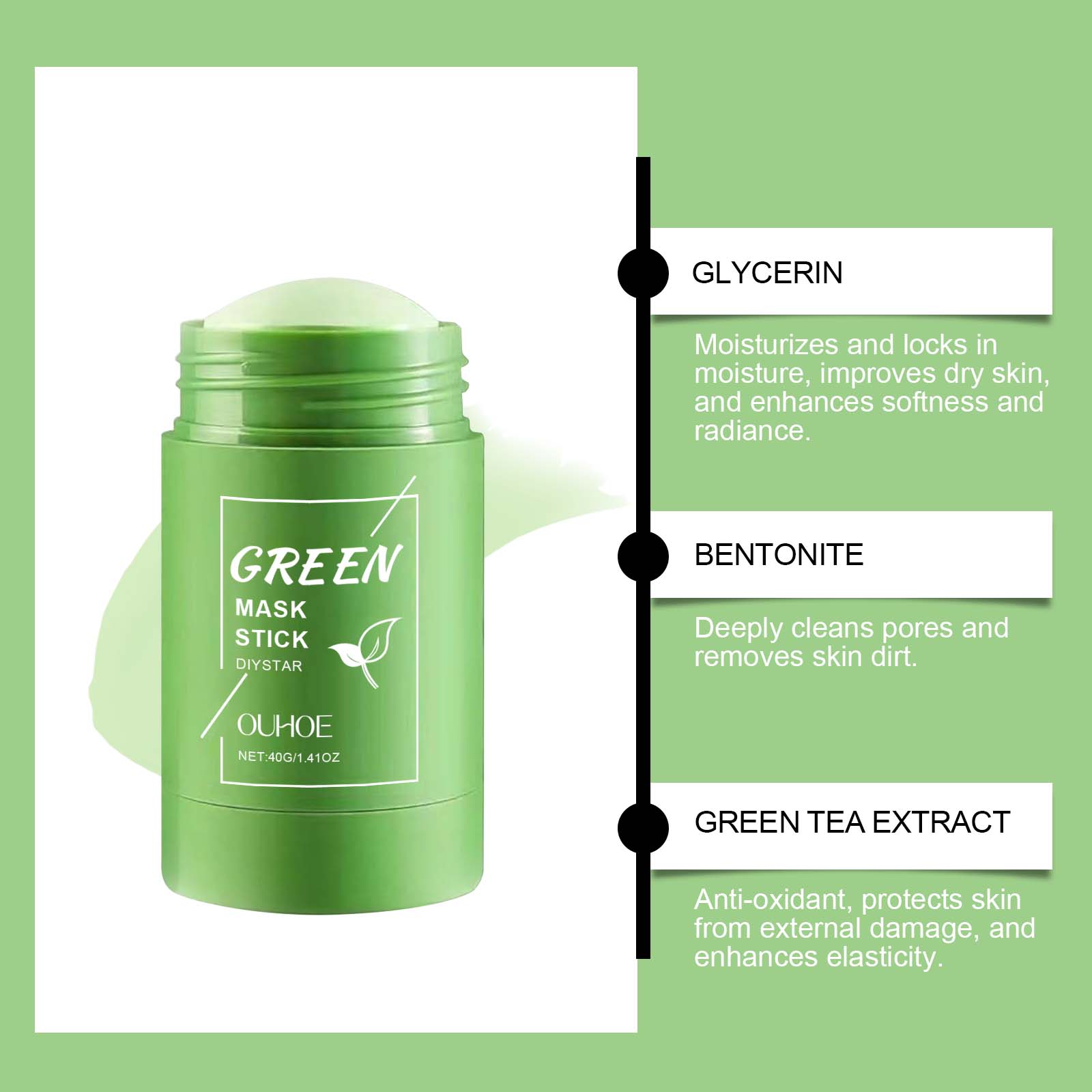 Alaska Volcano & Green Tea Dee – Green Tea Cleansing Clay Mask recenzja i cena