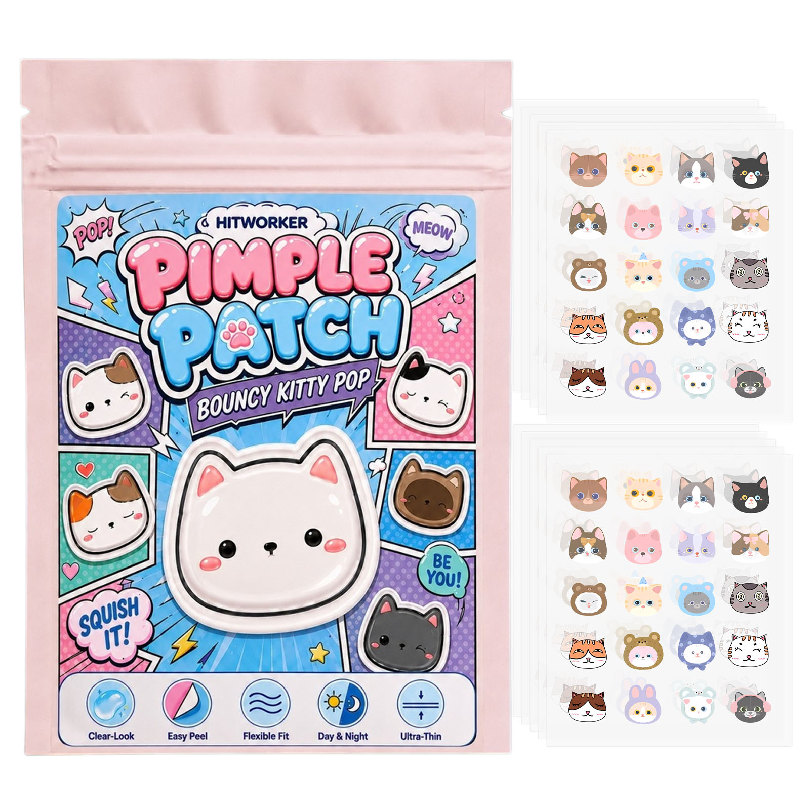 100 sztuk uroczych plastrów na – Hydrocolloid Pimple Patch recenzja i cena
