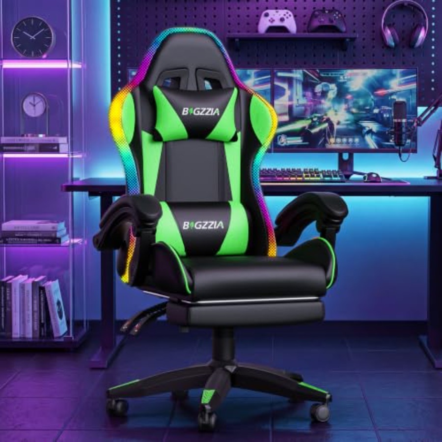 Gamingowy fotel RGB z podnóżki – Massage recenzja i cena