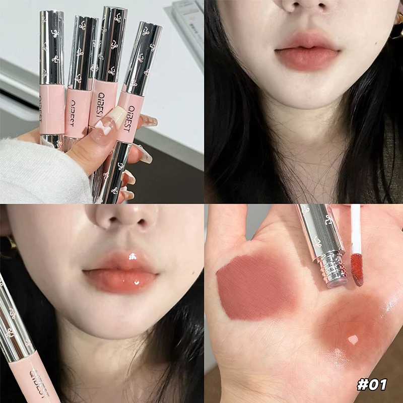 QIBEST Dwustronna Matowa Aksam – Matte Velvet Lip Tint Long Lasting recenzja i cena