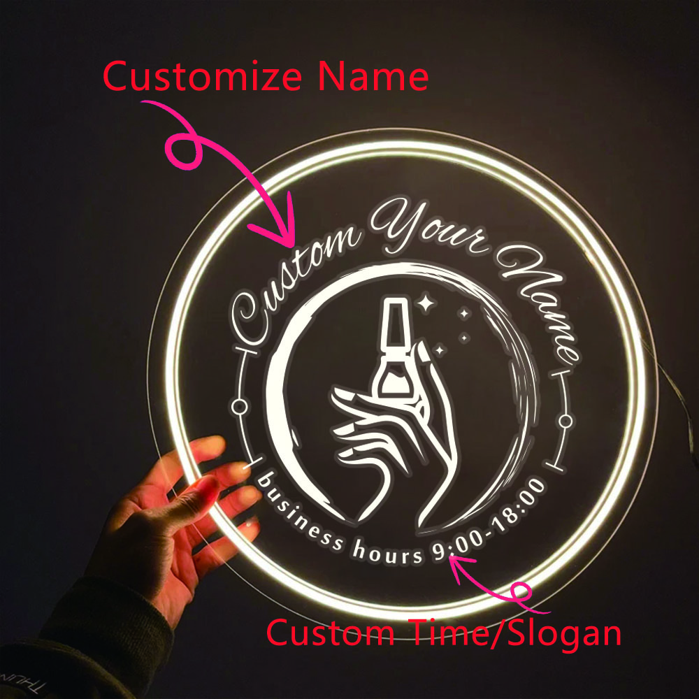 1 szt. Okrągły Neon LED z Akry – Nail Art recenzja i cena