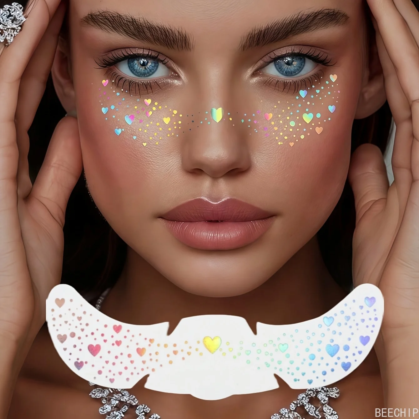 6 arkuszy brokatowych naklejek – Makeup recenzja i cena