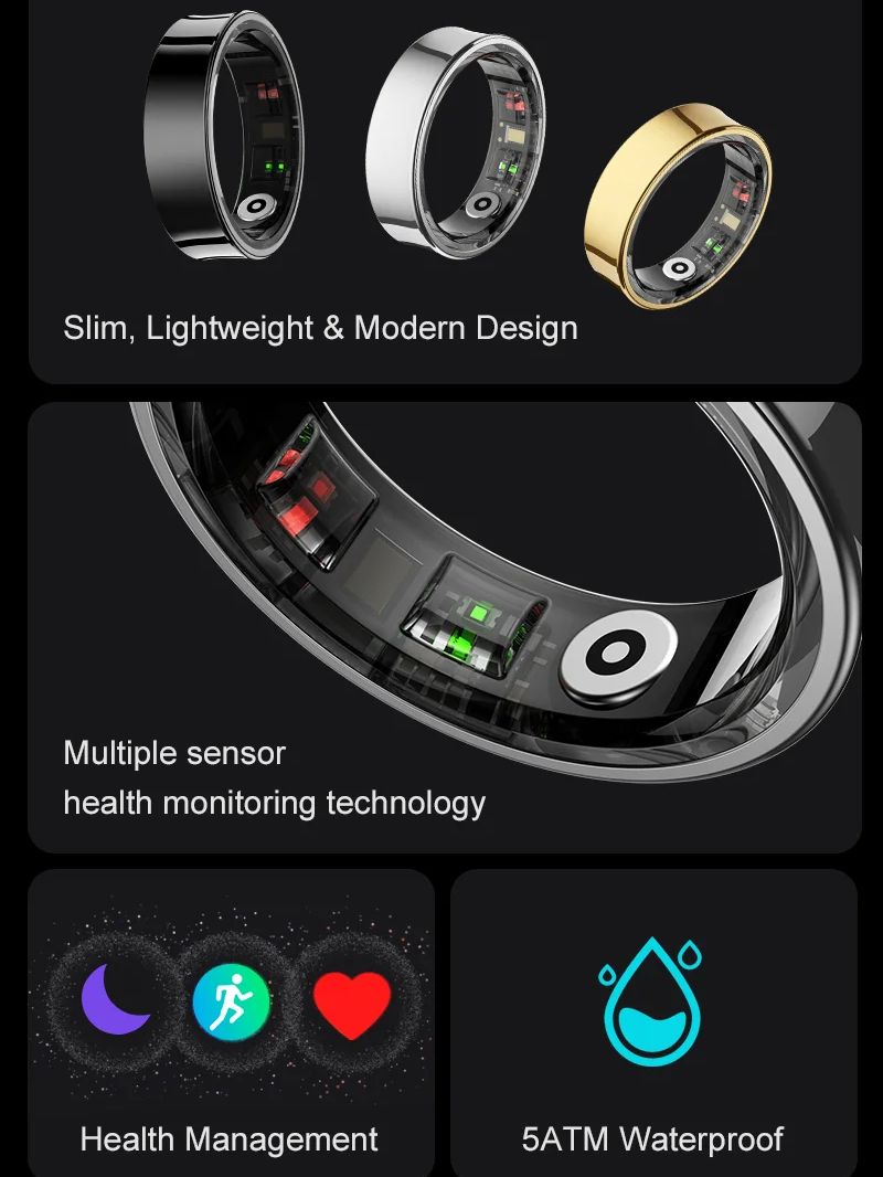 Nowy inteligentny pierścień R0 – Health Monitors recenzja i cena