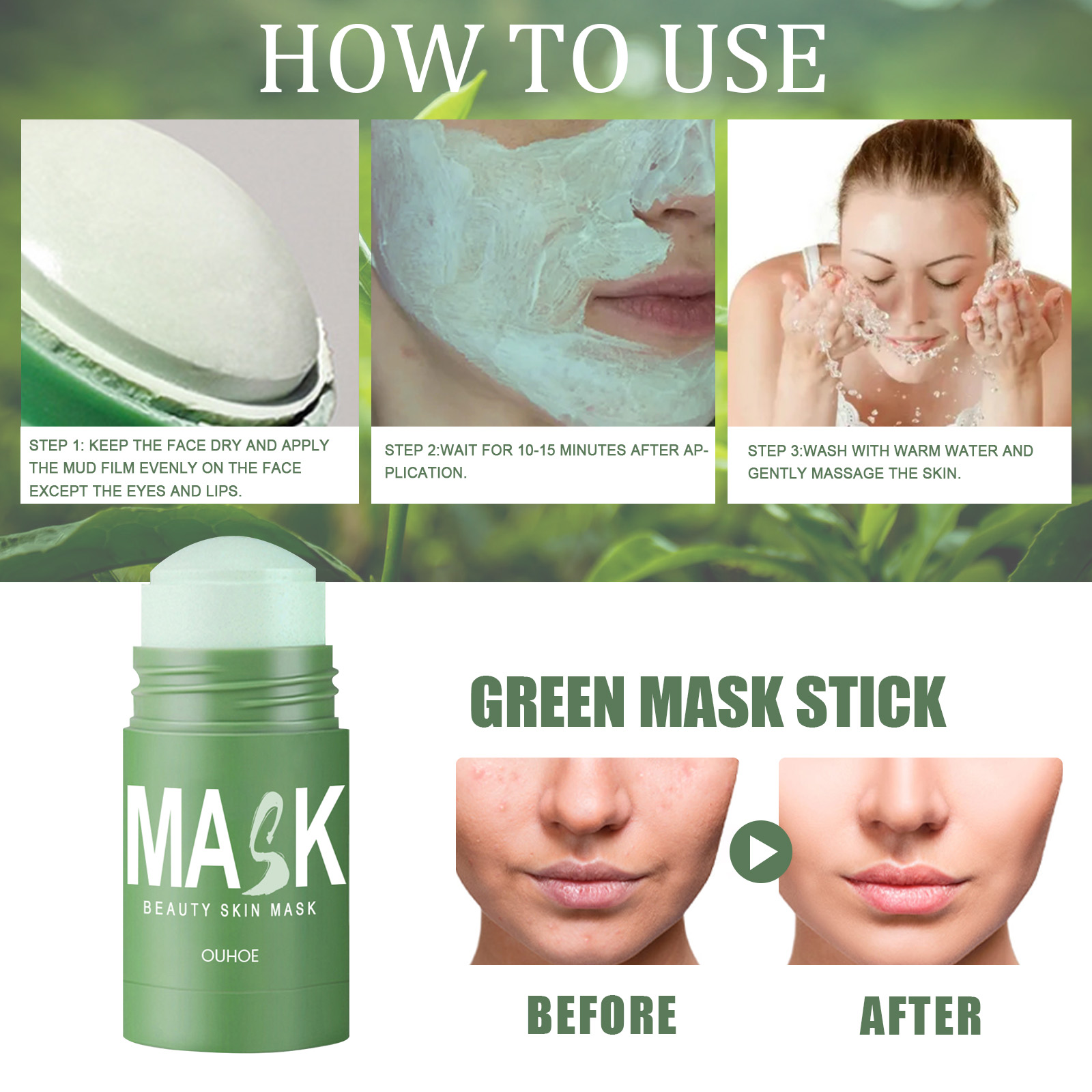 Maseczka w sztyfcie z zieloną  – Green Tea Cleansing Clay Mask recenzja i cena